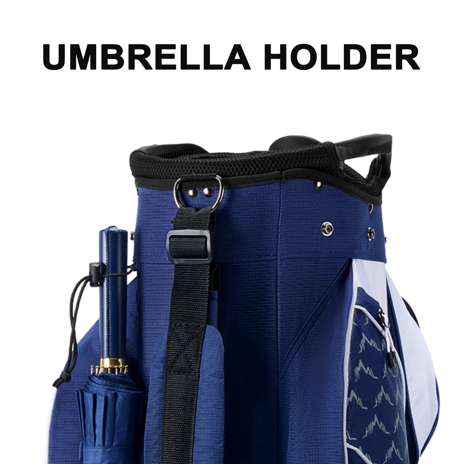 14 Way Golf Cart Bag-Navy Blue